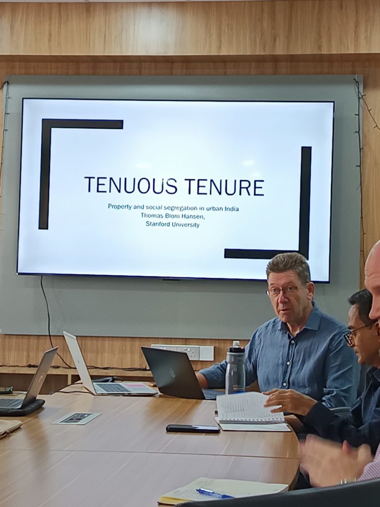 Read more about the article Seminar on Tenuos Tenure: Regimes on Possession and Social Segregation in Urban India