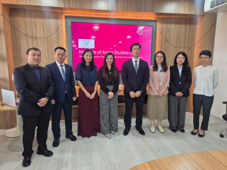 Read more about the article The China–ASEAN Research Institute, Guangxi University, paid a courtesy visit to IAS